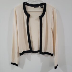 Moda International Womens Cardigan Sweater Size Small Silk Rabbit Hair Luxury